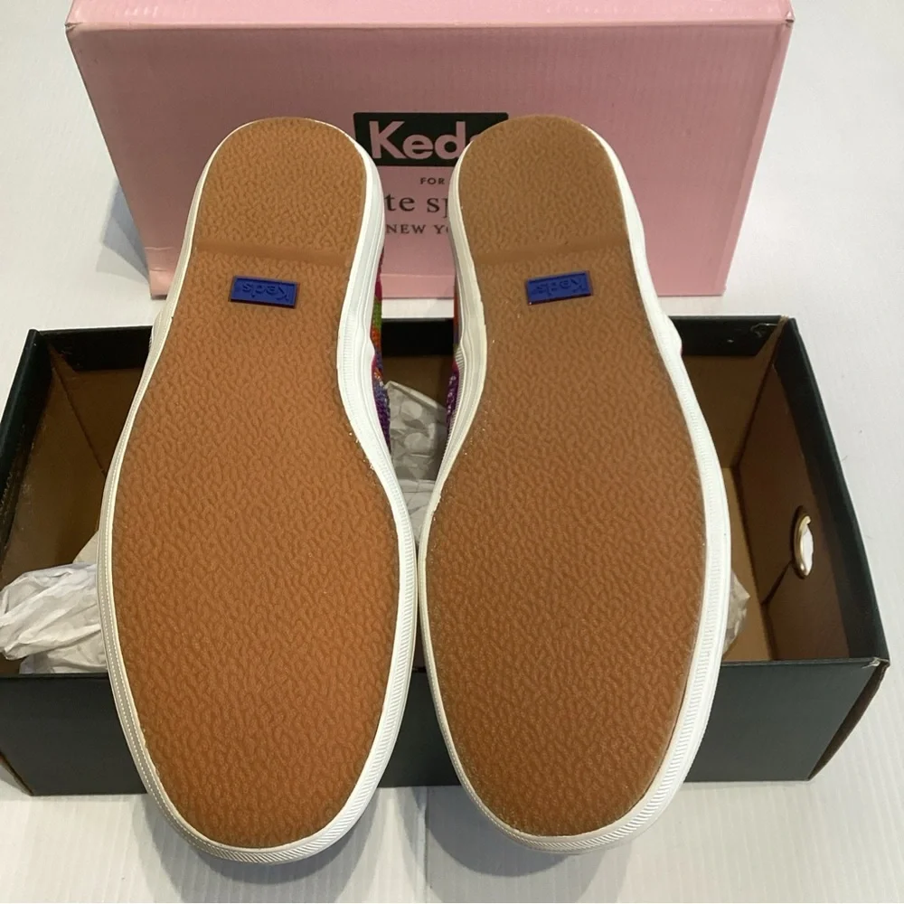Keds x Kate Spade Double Decker Crochet Slip-On Shoes, Size 11 - Picture 6 of 9